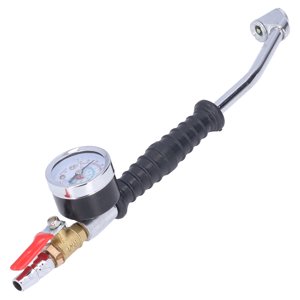 Tire Inflator With Pressure Gauge, High Hardness Accurate Tires Inflators Head 0-220psi Wide Use  For Motorcycle For Car