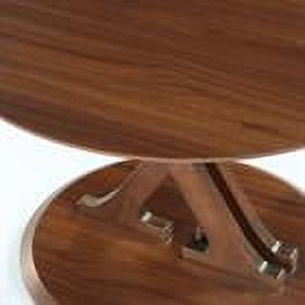 Demi Bonn 31.5" Coffee Table, Mid-Century Accent Center Table with X-Shaped Base for Home Living Room, Office, Brown