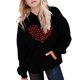 thumbnail image 3 of TaTaai Womens Graphic Hoodies Streetwear Hoodie Coquette Bow Graphic Aesthetic Preppy Long Sleeve Pocket Pullover Gift, 3 of 5