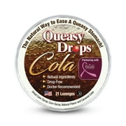 Three Lollies Queasy Drops Cola - Lozenges to Relieve a Severe Dry Mouth - Helps to Alleviate Nausea & Dry Mouth Caused by Chemotherapy Treatment - Natural - 21 ct
