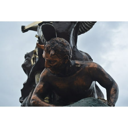 - Peel-n-Stick Poster of Plaza Pains Tegucigalpa San Miguel Park Devil Poster 24x16 Adhesive Sticker Poster Print