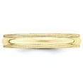 thumbnail image 3 of 10K Yellow Gold 4mm Milgrain Half Round Band Ring Size 5.5, 3 of 7