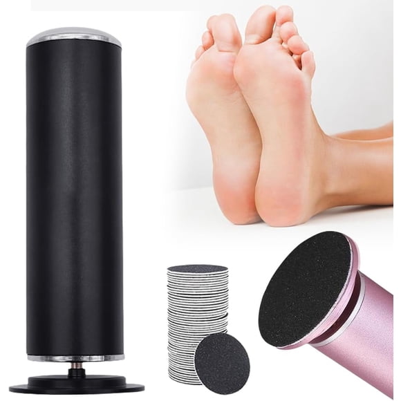 Dermave Electric Foot Callus Remover, Pain-Free Foot File Callus Remover, Adjustable Speed Foot Callus Remover, 360 Rotation Foot Callus Remover with 60pcs Sanding Discs (Pink)