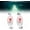 Red*2, variant on Ultra-Bright Fish Trap Lamp, LED Underwater Fishing Lures, Deep Drop Fishing Lights, Fishing Bobber Night Light, Waterproof Submersible Bait Flashers, Water Activated, Fish-Eye Design