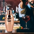 thumbnail image 2 of Cocktail Shaker,304 Stainless Steel Bar Shaker,Three Stage Mixer,Bartender Tool for Home Bartending Kit (500ml), 2 of 9