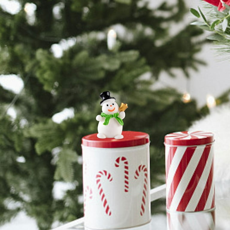 Kayzyue Kinds of Miniature Christmas Ornaments Miniature Figurines Mini Resin Fairy Ornaments DIY Kit for DIY Crafts Dollhouse Home Decor Snow Globe
