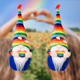 thumbnail image 1 of Rainbow Gnome Pride Gift Lucky Handmade Plush Doll Elf Decoraciones, 2 piezas Escandinavo Colorido Granja Cocina Adornos de mesa para LGBTQ Cheer Up Decoración de bandeja escalonada Fokelyi WMZY-376, 1 of 6