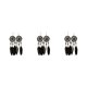 thumbnail image 2 of Qarigey Pendientes bohemios colgantes largos 1 par hermoso con diseño de atrapasueños cómodo para mujeres niñas negro Type1 NO1, 2 of 6