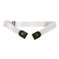 thumbnail image 2 of No Buckle Elastic Belt for Men, Invisible Buckleless Stretch Belt for Men Women White, 2 of 6