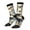 3 Black, variant on Exotic Blue Cat Print Adult Socks for Men & Women,Calf Socks, Ankle Socks,Boots Socks,Breathable Casual Sock,Unisex Crew Socks