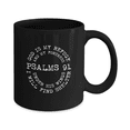 thumbnail image 2 of Psalms 91 God is My Refuge and My Fortress Under His Wings I Will Find Shelter Coffee Mug, 2 of 5