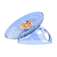 thumbnail image 2 of mdesiwst Quiet Hamster Running Wheel Flying Saucer Hamster Wheel with Hideout 2-in-1 Stable Safe Hamster Exercise Wheel for Gerbils Chinchillas Small Pets, 2 of 5