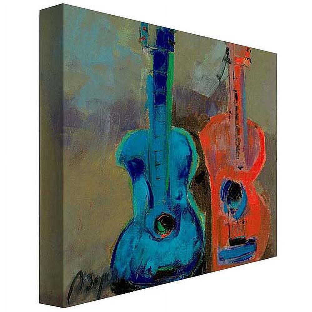 Trademark Fine Art "Red and Blue" Canvas Art