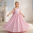 thumbnail image 6 of HAYIMI Child Elegant Satin Dress For Girls Sleeveless Long Gown Summer Pageant And Performances Soft Comfort And Flowy Tailored Fit Trendy Dresses, 6 of 8