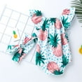 thumbnail image 5 of fvwitlyh Girls'Jumpsuits & Rompers Preemie Girls Dresses Girls Baby Clothes Headbands Romper Ruffle Floral Girls 18 Months Girl Dress, 5 of 5