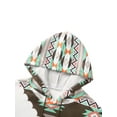 thumbnail image 4 of Franhais Women Hoodie, Geometric Horse Print Pattern Hooded Pullover, Cowgirl Western Vintage Style Sweatshirt with Pockets, 4 of 7