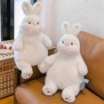 thumbnail image 4 of Lazy Rabbit Plush Toy - Press Doll with Pillow - Ideal Birthday Gift for Kids, 4 of 5