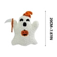 thumbnail image 4 of Lksixu Holloween Ghost Pillow, White Ghost-Shaped Plush Throw Pillow, Ultra-Soft & Cuddly Stuffed Ghost Pillow Decorative Spooky Cushion Halloween Decorations for Sofa Bed Couch, 4 of 7