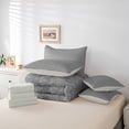 thumbnail image 6 of Feelyou Sliver Mandala Damask Comforter Set 7pcs, Western Dragon Animal Full Bedding Set, 6 of 8
