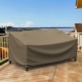 thumbnail image 3 of Budge Medium Black and Tan Patio Loveseat Cover, StormBlock Hillside, 3 of 9