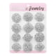 thumbnail image 2 of 12 Pieces Mixed Rhinestones Brooch Pins Handmade for Party Dressing Fashion ,Made of Alloy Materials, Inlaid Artificial Gems Elegant DIY Plata Fernando Pin de broche de perlas, 2 of 8