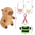 thumbnail image 3 of Set de peluche Kireidane Capybara con 7 prendas y accesorios, 3 of 7
