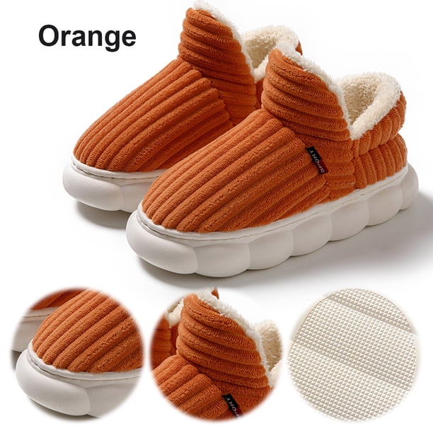 Pantuflas Esponjosas Botines Peludas Nube Zapatos Invierno Acogedores Antideslizantes para El Hombres Y Mujeres