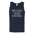 thumbnail image 2 of Wild Bobby,Best Dad in The Seven Kingdoms GoT Thrones, Father's Day, Men Graphic Tank Top, Navy, Large, 2 of 3