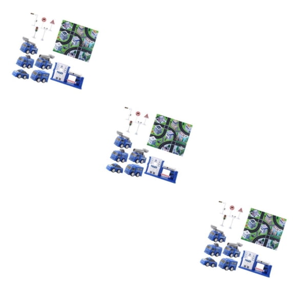 Cateissary Alfombra de pista de coche divertida y atractiva, alfombrilla de juego para niños pequeños, juguete de carretera con características Type1 NO1