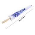thumbnail image 4 of Simlug Oiled Paper Umbrella, Handmade Chinese Oiled Paper Umbrella, Windproof Women Handmade Chinese Classical Dance Parasol (Blue), 4 of 4