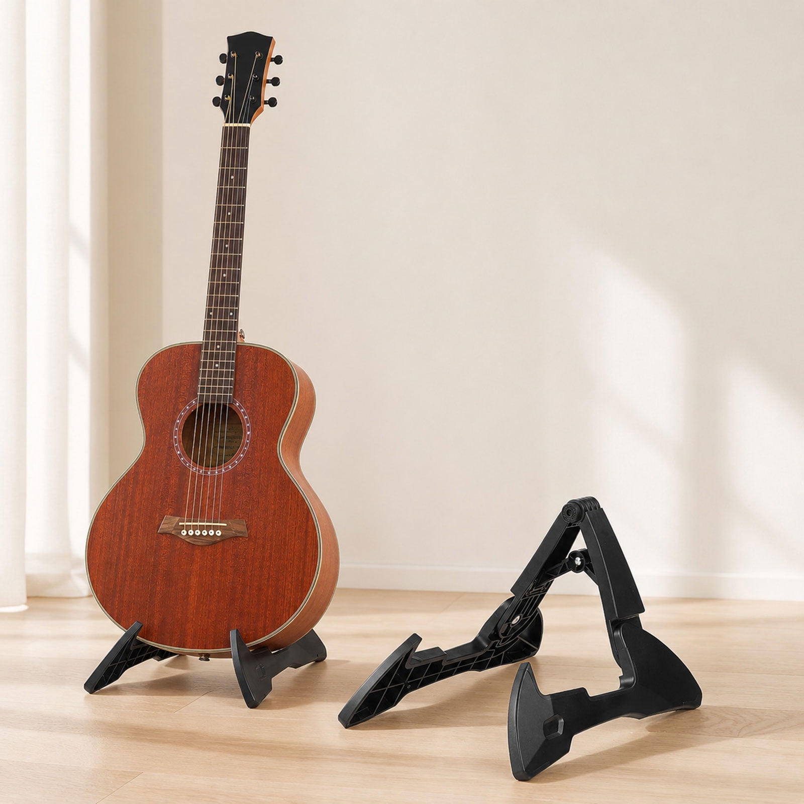 Adjustable Modern Plastic Instrument Rack Holder Stand Ergonomic Frame Design For Guitar Violin Storage Support Use