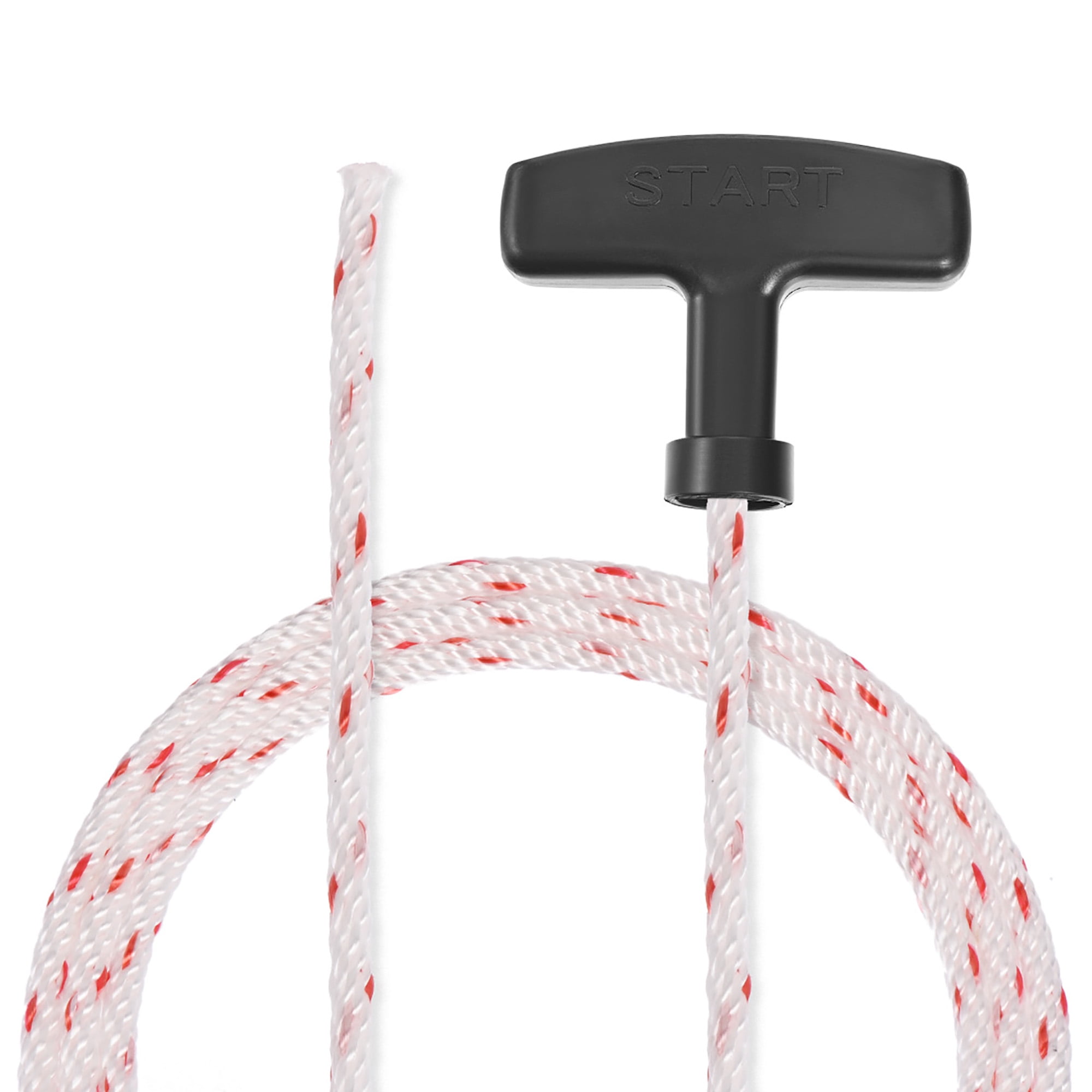 Recoil start Rope with Handle 4mm Dia. 1.7m 5.5ft Polyester Pull Cord