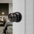 thumbnail image 3 of (4 Pack) knobelite Oil Rubbed Bronze Round Entry Door Knobs Keyed Alike, Exterior/Interior Door Handles Bedroom Bathroom/Front/Offic Doors, Door Lock with Locks and 3 Combo Keys Lock Security, 3 of 5