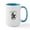 White/Blue Inside, variant on CafePress - Black Tricolor Corgi Mugs - 15 oz Ceramic Large White Novelty Mug