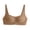 Dark Khaki, variant on Women Bra Seamless Push Up Elastic Anti-snagging Closure Square Neck Detachable Pads Wireless Solid Color Soft Breathable Back Closure Lady Daily Bra Underwear
