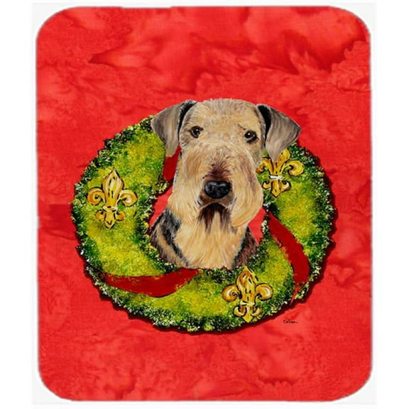 9.5 x 8 in. Airedale Mouse Pad, Hot Pad or Trivet