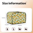 thumbnail image 5 of Fotbe Pineapple for Two Slice Toaster Cover, Fingerprint Protector, Super Soft Appliance Cover And Dust Cover,Bread Dust Cover & Fingerprint Protection, 5 of 7