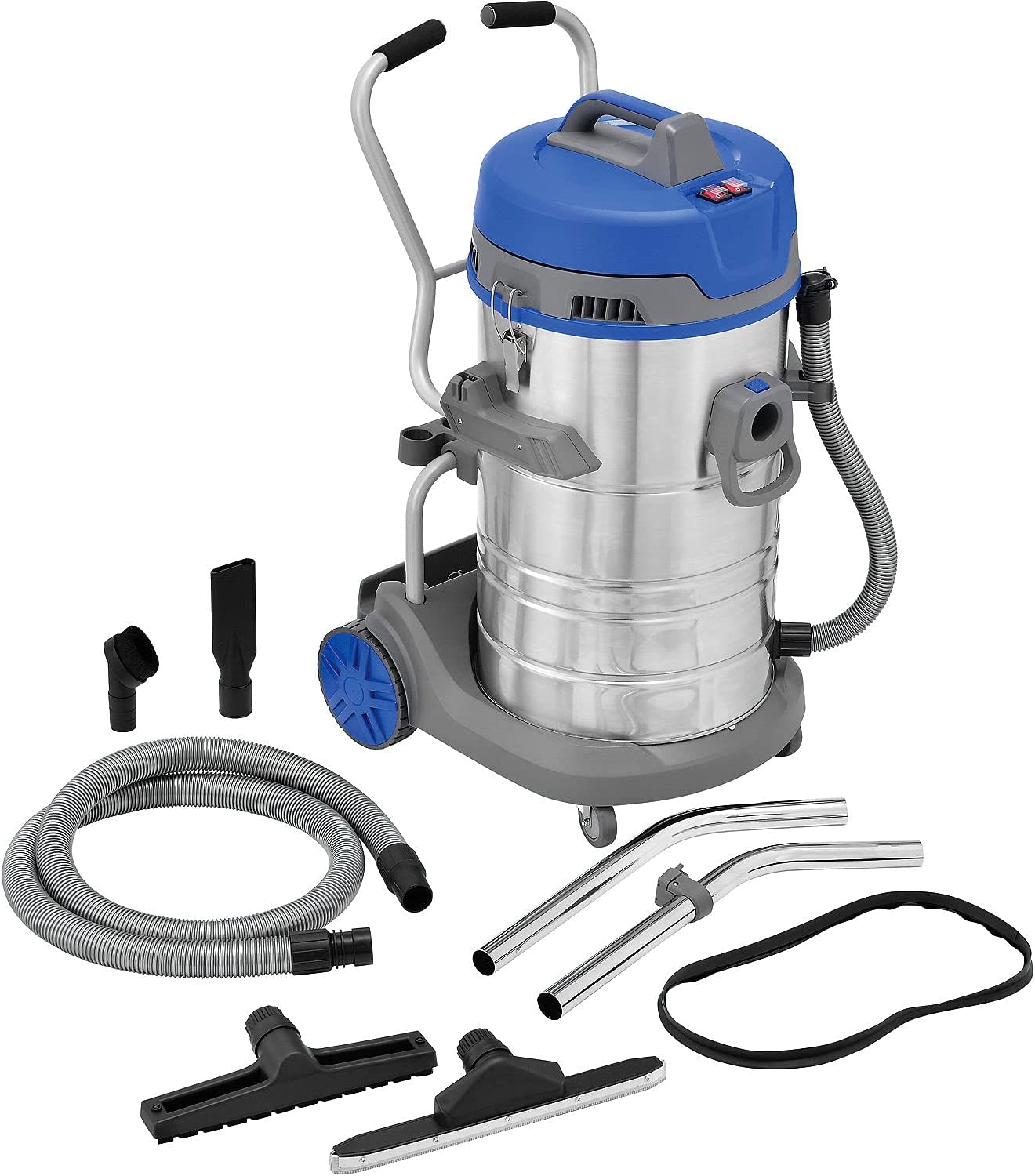 21 Gallon HEPA Wet Dry Vacuum, Stainless Steel