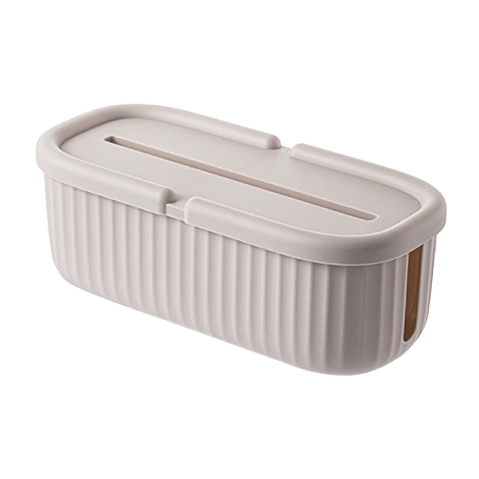 Fiocias Cables Management Box Cables Storage Hide Conceal Strips Sturdy Sleek Cord Hider Khaki