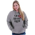 thumbnail image 3 of Funny Matching Couples His Hers Set Women Plus Size Graphic Pullover Hoodie Brisco Brands 5X, 3 of 4