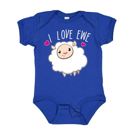 

Inktastic I Love Ewe- Cute Sheep Gift Baby Boy or Baby Girl Bodysuit