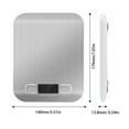 thumbnail image 2 of Riforla Kitchen Scale with LCD Display Measuring Tools Pink, 2 of 3