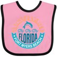 thumbnail image 3 of Inktastic Fort Myers Beach Florida Vacation Boys or Girls Baby Bib, 3 of 4