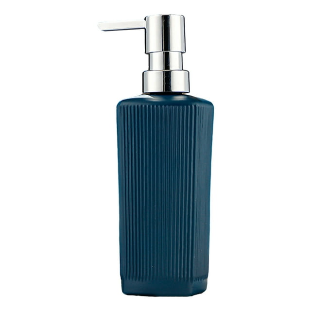 LCXmlly Multipurpose Dispenser Portable Press Leak Proof Glass Refillable Dispenser 350ML Reusable Multifunctional Lotion Shampoo Mouthwash