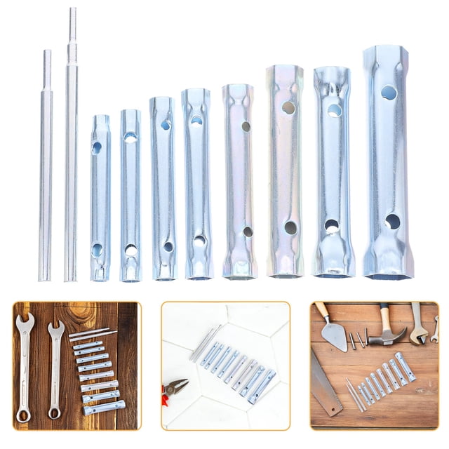 unbranded Clé Hexagonale 10 Pcs pour Réparation de Plomberie Diverses Réparations Argent