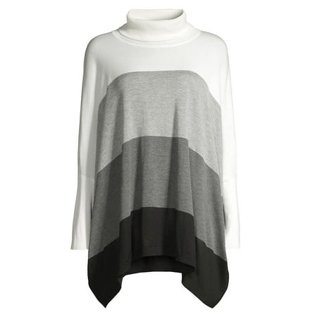 Colorblock Waterfall Turtleneck Sweater (Best Way To Store Winter Sweaters)