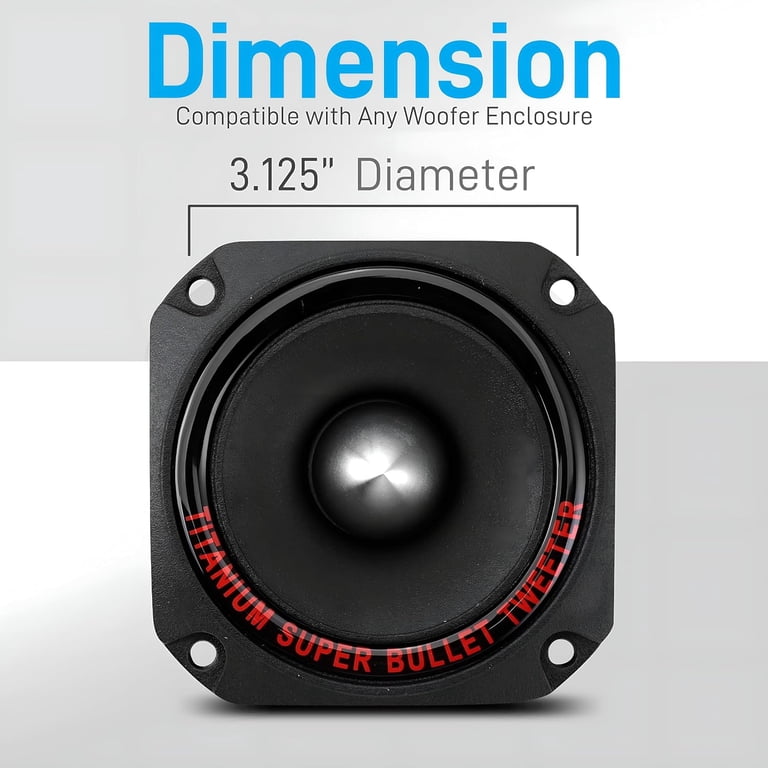 Pyramid TW44 1-Inch Titanium Tweeter, 300W Peak Power, 4-8 Ohms