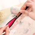 thumbnail image 4 of Estuche para bolígrafos de 4 piezas, estuche para lápices de lona, estuche para bolígrafos, juego de bolsa de maquillaje para cosméticos, regalo navideño para la escuela, oficina, estudiantes,, 4 of 8