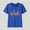 Blue, variant on Patriotic 4th of July Shirt for Kids Round Neck Comfy Shirt for Girls Boys USA Flag Print Independence Day Summer Short Sleeve Shirt 2-15 Years