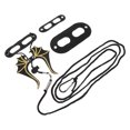 thumbnail image 4 of Black Leather Lizard Walking Rope Adjustable Training Harness for Small Reptiles 1 Set, 4 of 8
